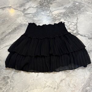 Katie J Black Tiered Skirt - sz M